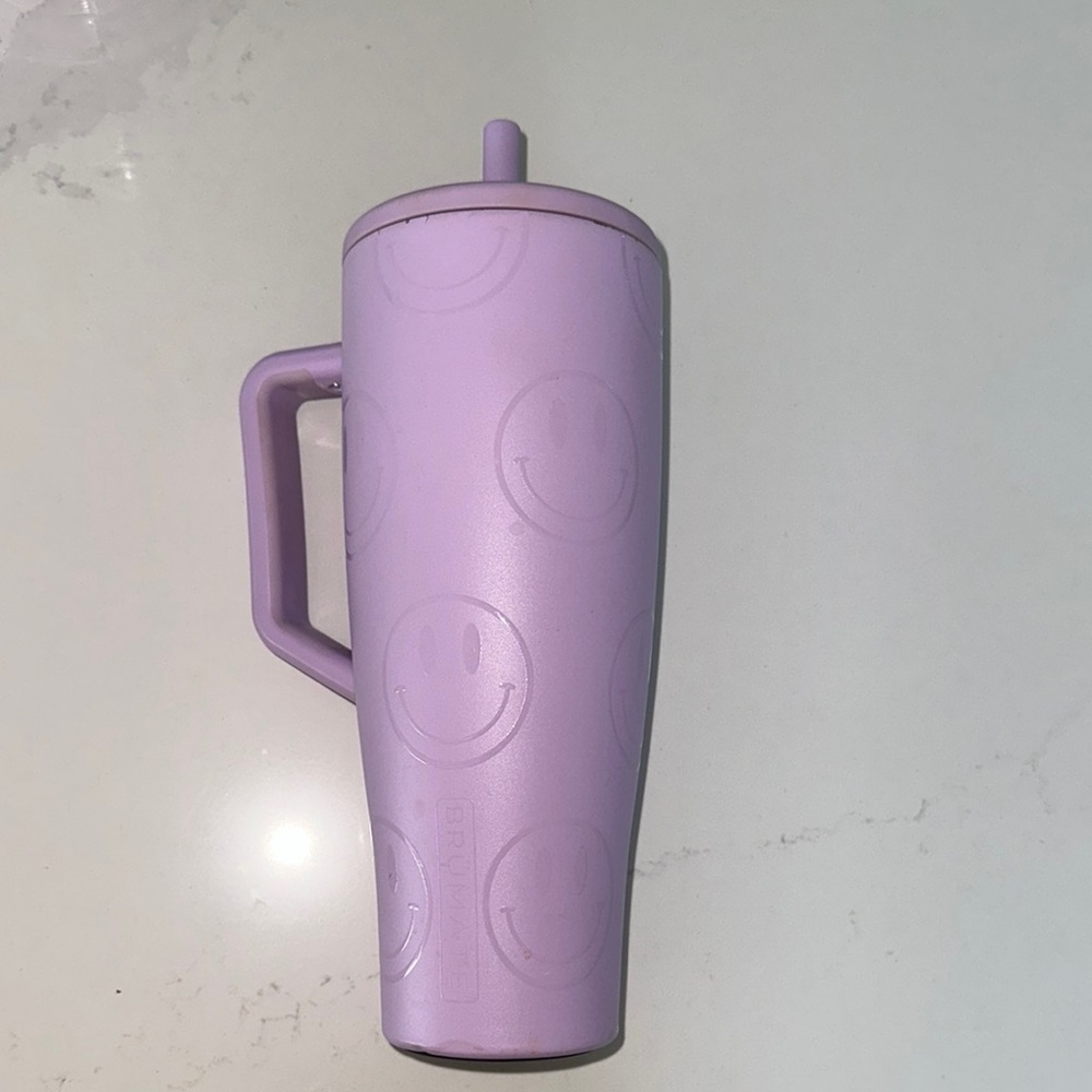 Purple Smiley Face Tumbler
